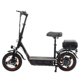 750W Commuting Electric Scooter 28MPH – 48V 18Ah Long Range, 14-Inch Pneumatic Tires, Rear Storage Box